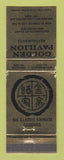 Matchbook Cover - Golden Pavilion Chinese Restaurant San Francisco Los Altos CA