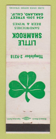 Matchbook Cover - Little Shamrock Restaurant Oakland CA