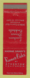 Matchbook Cover - Madame Savary's Ramor Oaks Atherton CA