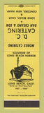 Matchbook Cover - DC Catering Long Beach CA Concord NH