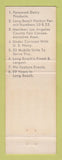 Matchbook Cover - DC Catering Long Beach CA Concord NH