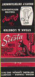 Matchbook Cover - Siesta Motel Weyburn Regina Canada 30 Strike
