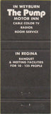 Matchbook Cover - Siesta Motel Weyburn Regina Canada 30 Strike