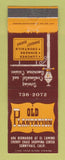 Matchbook Cover - Old Plantation Sunnyvale CA restaurant