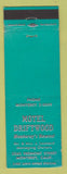 Matchbook Cover - Motel Driftwood Monterey CA