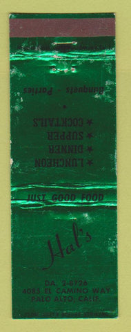 Matchbook Cover - Hal's Restaurant Palo Alto CA WEAR