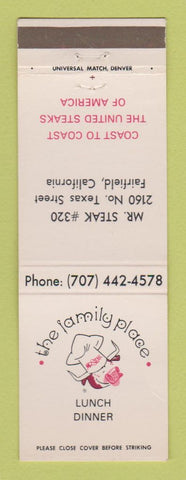 Matchbook Cover - Mr Steak Restaurant Fairfield CA