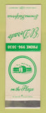 Matchbook Cover - El Dorado Sonoma CA