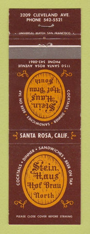 Matchbook Cover - Stein Haus Hof Brau Santa Rosa CA