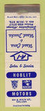 Matchbook Cover - Ford Mercury Hoblit Motors Colusa CA WORN
