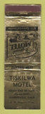 Matchbook Cover - Tiskilwa Motel Garberville CA WORN