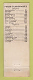 Matchbook Cover - Tiskilwa Motel Garberville CA WORN