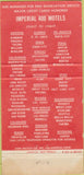 Matchbook Cover - Imperial 400 Motels Salina KS 30 Strike