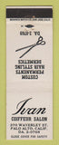 Matchbook Cover - Ivan Coiffeur Hair Salon Palo Alto CA