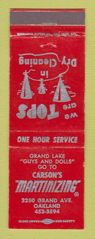 Matchbook Cover - Carson's Martinizing Dry Cleaning Oakland CA