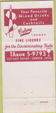 Matchbook Cover - Al Weisbly's Colony Denver CO 30 Strike
