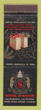 Matchbook Cover - Hotel Senator Sacramento CA