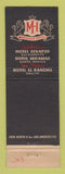 Matchbook Cover - Hotel Senator Sacramento CA