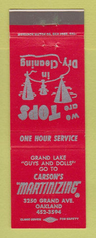 Matchbook Cover - Carson's Martinizing Dry Cleaning Oakland CA
