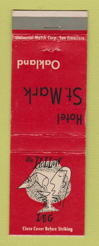 Matchbook Cover - Hotel St Mark Oakland CA The Hollow Leg