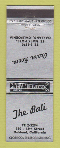 Matchbook Cover - The Bali Oakland CA Acorn Room
