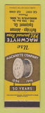 Matchbook Cover - Macwhyte Wire Rope Ruffridge Johnson Minneapolis MN 1946