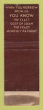 Matchbook Cover - Ohio Finance Dayton OH WEAR