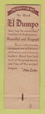 Matchbook Cover - El Dumpo Berkeley CA