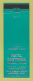 Matchbook Cover - Motel Driftwood Monterey CA