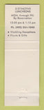 Matchbook Cover - Village House & Garden Los Gatos CA Ming Quong Service League