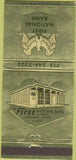 Matchbook Cover - First National Bank Crockett TX 30 Strike