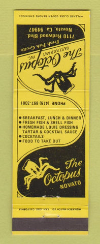 Matchbook Cover - The Octopus Restaurant Novato CA