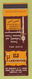 Matchbook Cover - Old Plantation Sunnyvale CA restaurant
