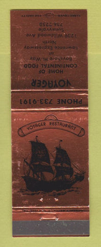 Matchbook Cover - Voyager Restaurant Sunnyvale CA