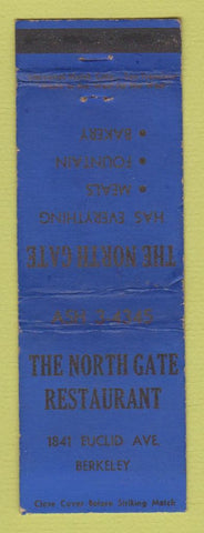 Matchbook Cover - The North Gate Restaurant Berkeley CA WEAR
