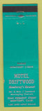 Matchbook Cover - Motel Driftwood Monterey CA