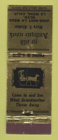 Matchbook Cover - Ye Old Antique Nook La Mesa CA