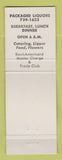 Matchbook Cover - Voyager Restaurant Sunnyvale CA  GREEN