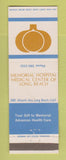 Matchbook Cover - Memorial Hospital Medical Center Long Beach CA