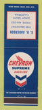 Matchbook Cover - Chevron oil gas EH Anderson Lemon Grove CA