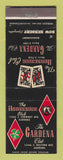Matchbook Cover - Horseshoe Club Garden CA Poker Cards Gambling