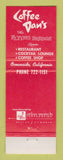 Matchbook Cover - Coffee Dan's Flying Bridge Room girlie Oceanside CA
