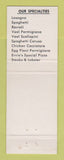 Matchbook Cover - Joann's Italian Restaurant Pizza Gardena CA WEAR