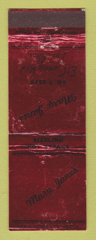 Matchbook Cover - Mary Jane's Los Altos CA Steaks WEAR