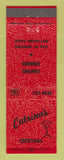 Matchbook Cover - Catrina's Restaurant Cocktails Hayward CA
