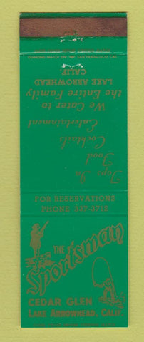 Matchbook Cover - The Sportsman Restaurant Lake Arrowhead CA WEAR