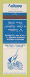Matchbook Cover Anthony's Fish Grotto San Diego Chula Vista La Jolla La Mesa CA