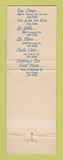 Matchbook Cover Anthony's Fish Grotto San Diego Chula Vista La Jolla La Mesa CA