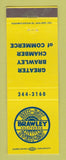 Matchbook Cover - Brawley CA Chamber of Commerce
