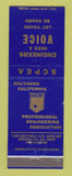 Matchbook Cover - Southern CA Engineering Association Inglewood CA